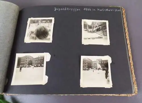 Altes Fotoalbum Jugendtreffen Karl Marx Stadt Chemnitz DDR Urlaub 1966