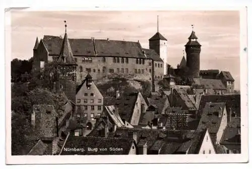 Ak Nürnberg Burg von Süden