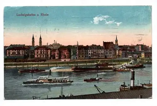 Künstler Ak Ludwigshafen am Rhein 1924