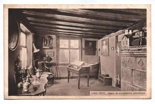 Ak Dinkelsbühl Zimmer im historischen Vereinshaus 1912