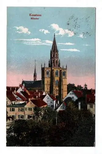 Ak Konstanz Münster Unserer Lieben Frau 1919