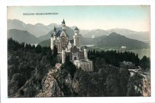 Ak Schloss Neuschwanstein 1912 Füssen im Allgäu