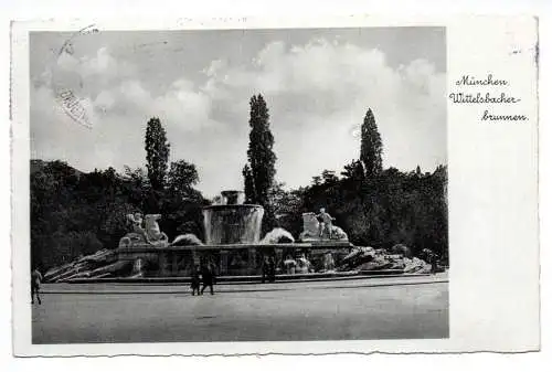 Ak München Wittelsbacher Brunnen 1938