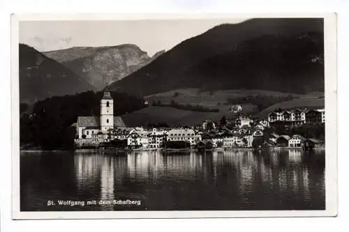 Foto Ak Sankt Wolfgang im Salzkammergut mit dem Schafberg 1939 Österreich