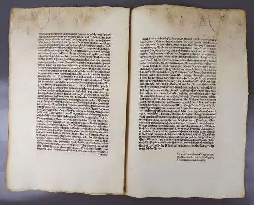 Alter Druck 1495 König Maximilian Württemberg 