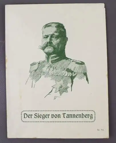 Briefumschlag Sieger von Tannenberg Hindenburg 1 Wk