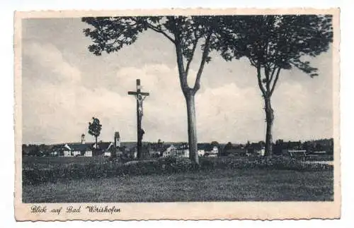 Ak Blick auf Bad Wörishofen Jesus Kreuz