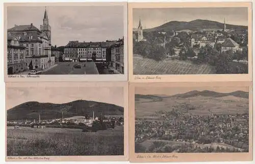 6 x Ak Löbau i. Sa. Oberlausitz Neumarkt Altmarkt Löbauer Berg um 1940/50 (A2405