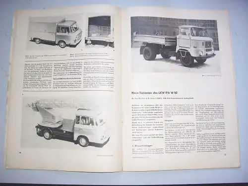 DDR Zeitschrift KFZ Kraftfahrzeugtechnik 3  1966 Simson  Sperber Ifa Messe