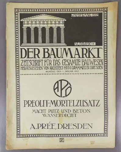 Der Baumarkt Zeitschrift für das gesamte Bauwesen 1912 Nummer 14 Architektur