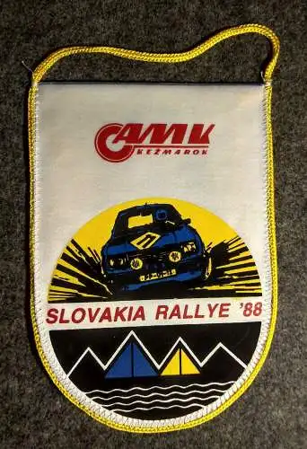 Original Wimpel Slovakia Rallye '88 AMK Kezmarok