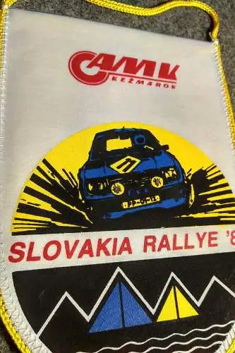 Original Wimpel Slovakia Rallye '88 AMK Kezmarok