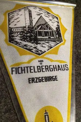 DDR Wimpel HO Fichtelberghaus Erzgebirge Fichtelberg