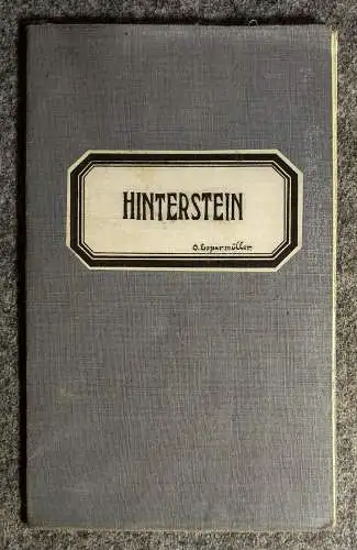 Original Landkarte Hinterstein 1899 Maßstab 1/100000 Leinenlandkarte