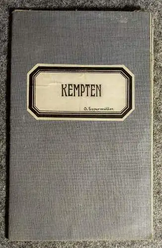 Original Landkarte Kempten 1900 Maßstab 1/100000 Leinen Landkarte