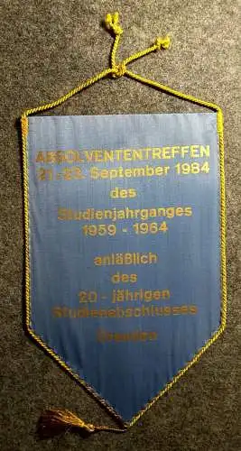 Absolvententreffen September 1984 Studienjahr 1959 - 1964 Dresden Wimpel