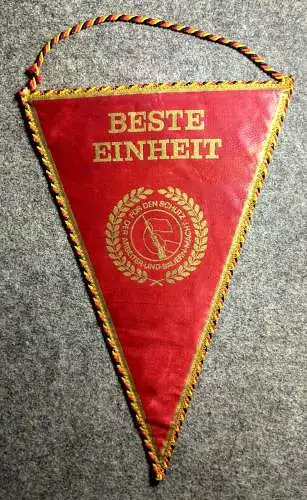 Wimpel Beste Einheit Für den Schutz der Arbeiter und Bauern Macht DDR Original