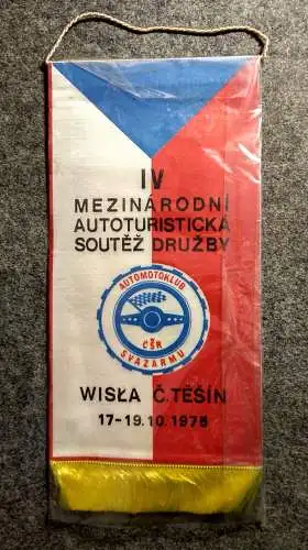 Original Wimpel IV Miedzynarodowy Wisla C. Tesin 1975