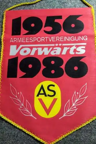 Wimpel 1956 Armeesportvereinigung Vorwärts 1986 ASV Original DDR