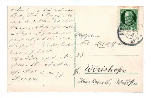 Ak Altötting Blick auf die St. Annakirche 1917