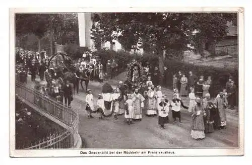 Ak Das Gnadenbild bei der Rückkehr am Franziskushaus 1919 Altötting