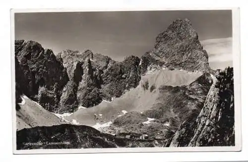 Foto Ak Karwendel Lamsenhütte 1929 Oberland München mit Lamsenspitze