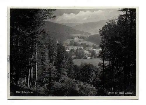 Ak Bad Brückenau Blick auf Bad und Stadt 1934