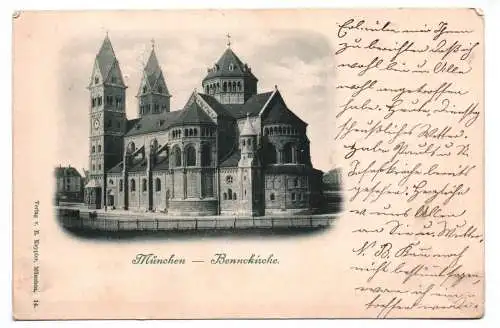 Ak München Bennokirche 1901