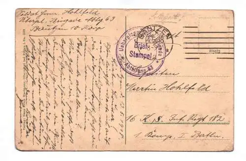 Künstler Ak Hain Oybin 1918 Feldpost