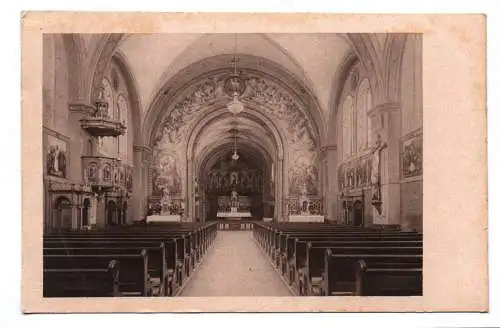 Ak Rosenheim Inneres der Kapuzinerkirche 1917