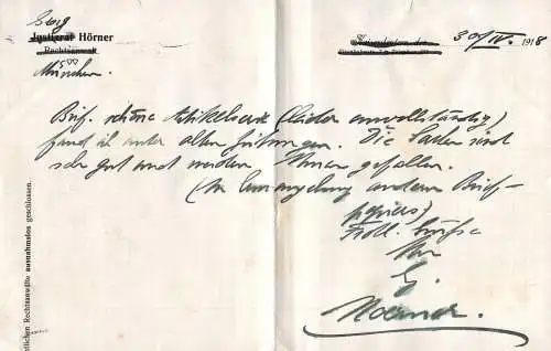 Feldpost Brief Reklamemarken Männer Turnverein München 1879 Würzburg