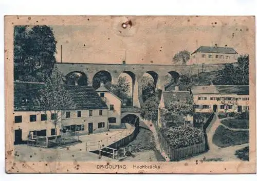 Ak Dingolfing Hochbrücke