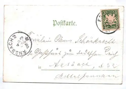 Ak Gruss aus Erding Schranenplatz 1909