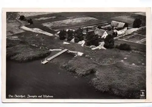 Ak Inselhof Zempin auf Usedom Fliegeraufnahme 1940