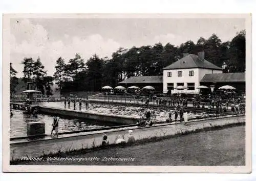 Ak Waldbad Volkserholungsstätte Zschornewitz 1945 Gräfenhainichen Wittenberg