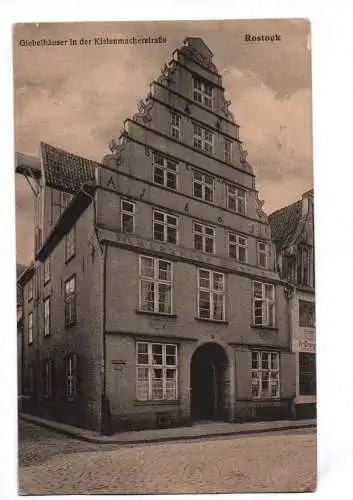 Ak Rostock Giebelhäuser in der Kistenmacherstraße 1925