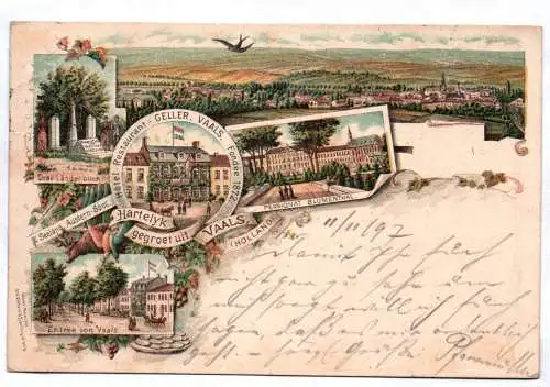 Litho Ak Vaals Holland Limburg 1899