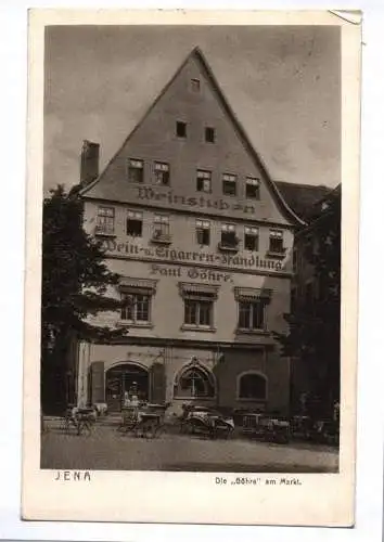 Ak Jena Die Göhre am Markt Weinstube 1929