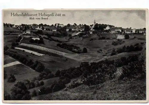 Ak Hohegeiß Höhenluftkurort Blick vom Brand Harz