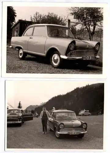 2 x Foto Auto Union F12 Auto Oldtimer