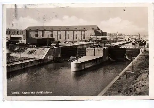 Echtfoto Ak Passau Kachlet mit Schiffschleuse 1930