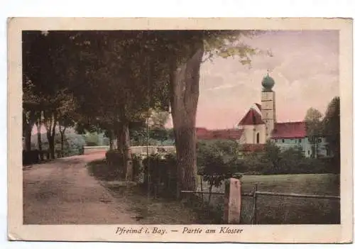 Ak Pfreimd  Partie am Kloster Oberpfalz Schwandorf koloriert 1920