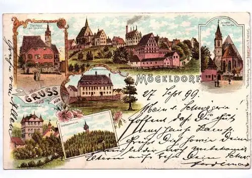 Litho Ak Mögelsdorf Nürnberg 1899