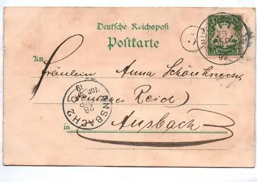 Litho Ak Mögelsdorf Nürnberg 1899