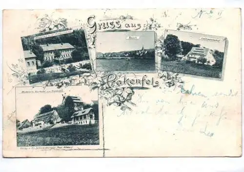 Litho Ak Gruss aus Prakenfels Altdorf bei Nürnberg Lochmannshof Kurhotel 1900