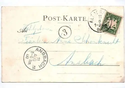 Litho Ak Gruss aus Prakenfels Altdorf bei Nürnberg Lochmannshof Kurhotel 1900
