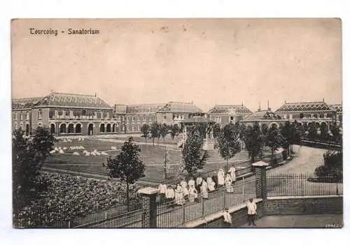 Ak Tourcoing Sanatorium Kriegslazarett Stempel 1916 Feldpost