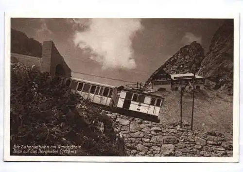 Ak Zahnradbahn am Wendelstein 1929 Eisenbahn