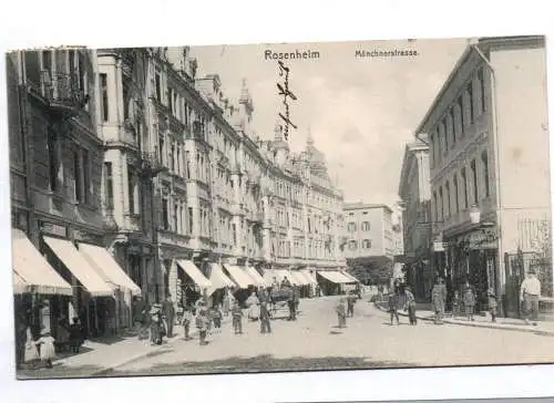 Litho Ak Rosenheim Münchnerstrasse 1910