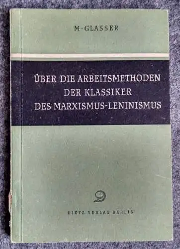 Über die Arbeitsmethoden des Marxismus Leninismus Broschüre Propaganda 1951